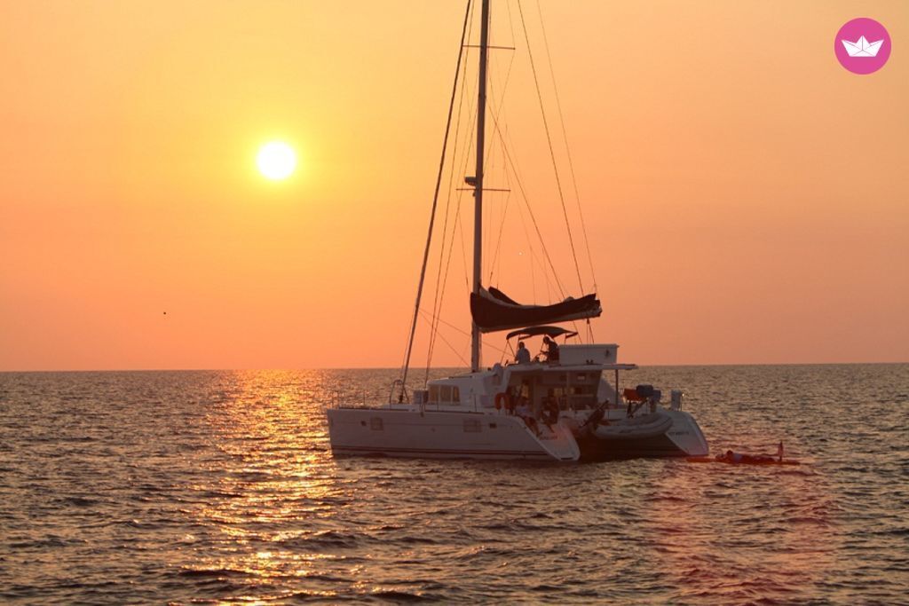 Cycling holiday catamaran
