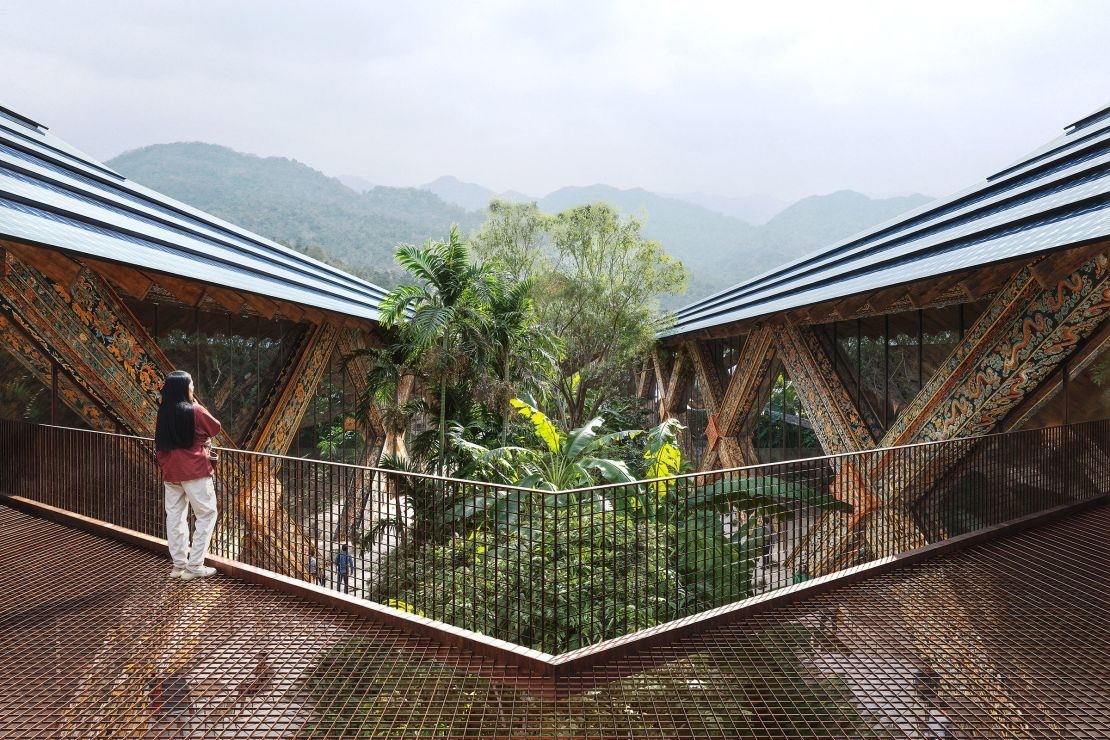 Glu gelephu airport concept treetops bridge by big Large
